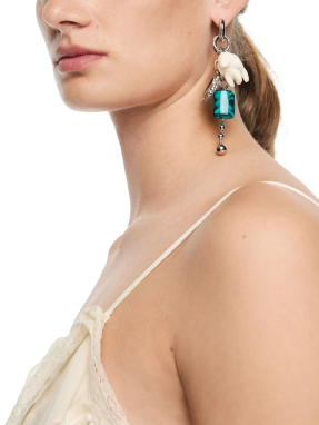 ΓΥΝΑΙΚΕΙΟ ΣΚΟΥΛΑΡΙΚΙ MULTI - CHARM | Ασημί ONE SIZE