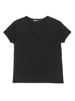 ΓΥΝΑΙΚΕΙΟ T-SHIRT | Μαύρο M