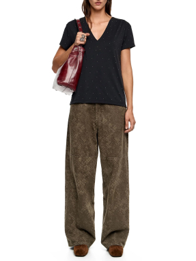 ΓΥΝΑΙΚΕΙΟ T-SHIRT | Μαύρο M