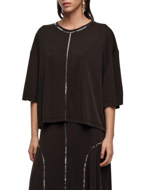 ΓΥΝΑΙΚΕΙΟ T-SHIRT | Μαύρο M