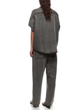 ΓΥΝΑΙΚΕΙΟ DENIM ΠΟΥΚΑΜΙΣΟ | Μαύρο M