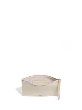 ΓΥΝΑΙΚΕΙΟ ΔΕΡΜΑΤΙΝΟ POUCH | Εκρού