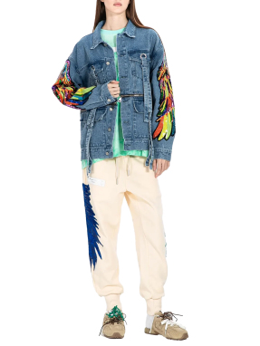 UNISEX DENIM JACKET | Μπλε Σκούρο M