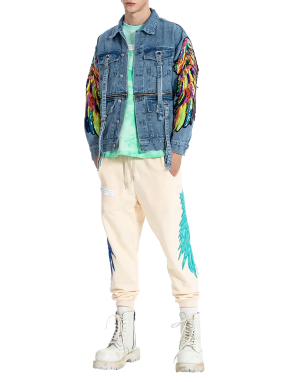 UNISEX DENIM JACKET | Μπλε Σκούρο M
