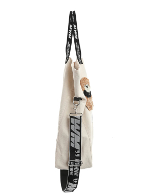 ΓΥΝΑΙΚΕΙΑ DENIM ΤΣΑΝΤΑ ΩΜΟΥ TOTE | Εκρού