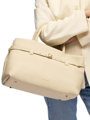 ΓΥΝΑΙΚΕΙΑ ΔΕΡΜΑΤΙΝΗ ΤΣΑΝΤΑ ΧΕΙΡΟΣ LE CAMBON 35 | Εκρού