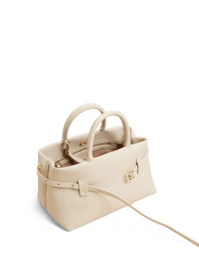 ΓΥΝΑΙΚΕΙΑ ΔΕΡΜΑΤΙΝΗ ΤΣΑΝΤΑ ΧΕΙΡΟΣ LE CAMBON 25 | Εκρού