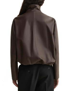 ΓΥΝΑΙΚΕΙΟ ΔΕΡΜΑΤΙΝΟ JACKET DAHILA | Καφέ EU 36