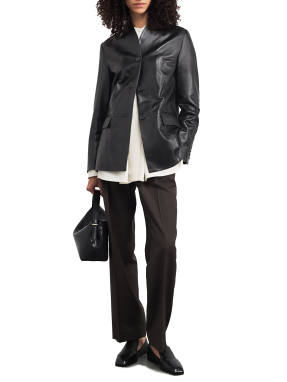 ΓΥΝΑΙΚΕΙΟ ΔΕΡΜΑΤΙΝΟ JACKET JUNO | Μαύρο EU 38