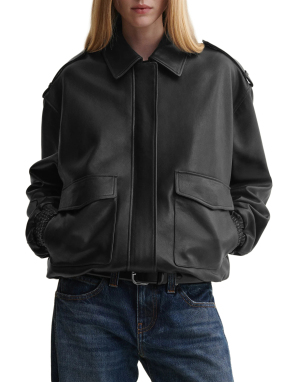 ΓΥΝΑΙΚΕΟ ΔΕΡΜΑΤΙΝΟ JACKET ASTRA | Μαύρο BLACK EU 34