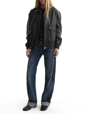 ΓΥΝΑΙΚΕΟ ΔΕΡΜΑΤΙΝΟ JACKET ASTRA | Μαύρο BLACK EU 34