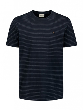 ΑΝΔΡΙΚΟ ΡΙΓΕ T-SHIRT | Μπλε Σκούρο L