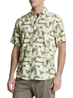 ΑΝΔΡΙΚΟ ΚΟΝΤΟΜΑΝΙΚΟ ΠΟΥΚΑΜΙΣΟ | Πράσινο Ανοιχτό L