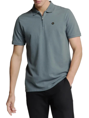 ΑΝΔΡΙΚΗ POLO ZIP ΜΠΛΟΥΖΑ | Μπλε Σκούρο XL