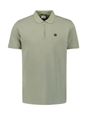 ΑΝΔΡΙΚΗ POLO ZIP ΜΠΛΟΥΖΑ | Γκρι XXL