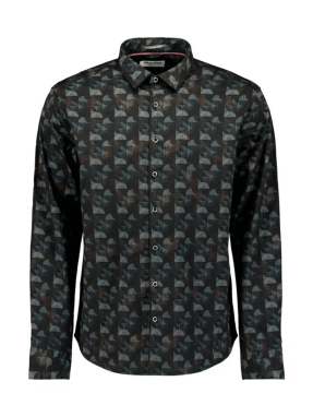 ΑΝΔΡΙΚΟ ΠΟΥΚΑΜΙΣΟ ΜΕ ΤΥΠΩΜΑ | Μπλε Σκούρο L