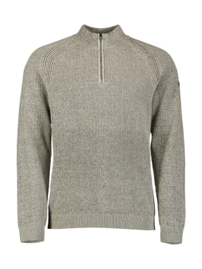 ΑΝΔΡΙΚΟ ΠΛΕΚΤΟ HALF-ZIP ΠΟΥΛΟΒΕΡ | Μπεζ XXL