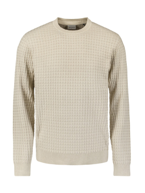 ΑΝΔΡΙΚΟ ΠΟΥΛΟΒΕΡ SQUARE KNIT | Εκρού M