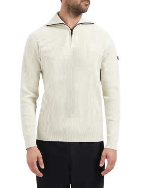 ΑΝΔΡΙΚΟ HALF-ZIP ΠΟΥΛΟΒΕΡ | Εκρού XL