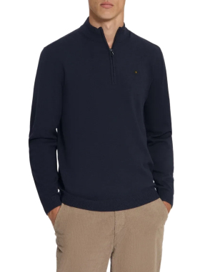 ΑΝΔΡΙΚΟ HALF-ZIP ΠΟΥΛΟΒΕΡ | Μπλε Σκούρο XL