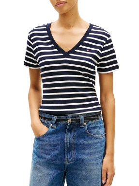 ΓΥΝΑΙΚΕΙΟ T-SHIRT | Ριγέ  L