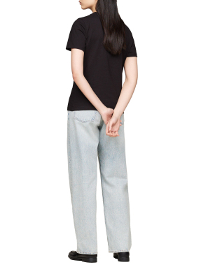 ΓΥΝΑΙΚΕΙΟ T-SHIRT ΜΕ ΛΟΓΟΤΥΠΟ | Μαύρο XS