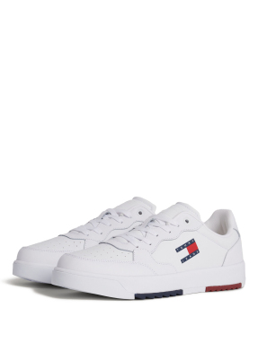 ΑΝΔΡΙΚΑ ΔΕΡΜΑΤΙΝΑ SNEAKERS RETRO | Λευκό 44