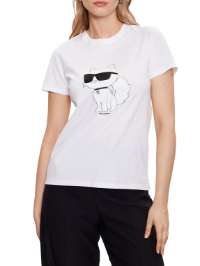 ΓΥΝΑΙΚΕΙΟ T-SHIRT ΜΕ ΣΧΕΔΙΟ | Λευκό M