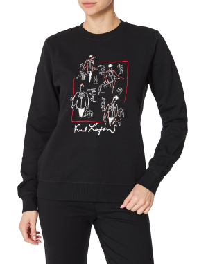 ΓΥΝΑΙΚΕΙΟ ΦΟΥΤΕΡ ΜΕ ΤΥΠΩΜΑ | Μαύρο M