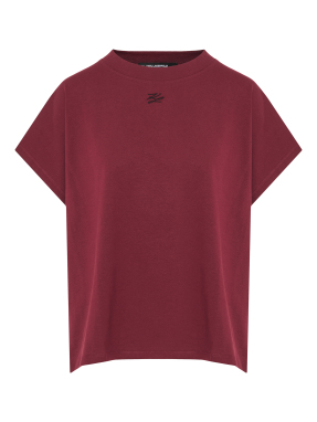 ΓΥΝΑΙΚΕΙΟ RELAXED T-SHIRT | Μπορντό M