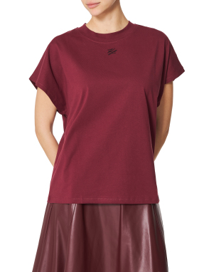 ΓΥΝΑΙΚΕΙΟ RELAXED T-SHIRT | Μπορντό M