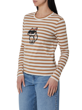 ΓΥΝΑΙΚΕΙΑ ΜΠΛΟΥΖΑ ΜΕ ΡΙΓΕ ΜΟΤΙΒΟ | Μπεζ M