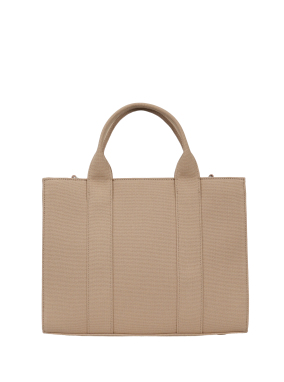 ΓΥΝΑΙΚΕΙΑ ΤΣΑΝΤΑ SQUARE MEDIUM TOTE | Μπεζ