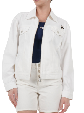 ΓΥΝΑΙΚΕΙΟ DENIM ΜΠΟΥΦΑΝ | Λευκό S