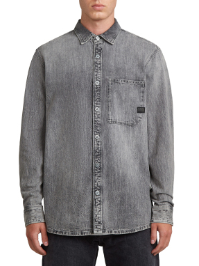 ΑΝΔΡΙΚΟ DENIM ΠΟΥΚΑΜΙΣΟ | Γκρι M