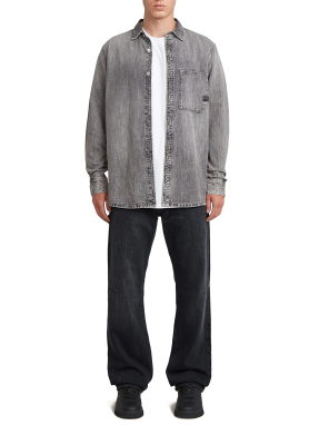 ΑΝΔΡΙΚΟ DENIM ΠΟΥΚΑΜΙΣΟ | Γκρι L