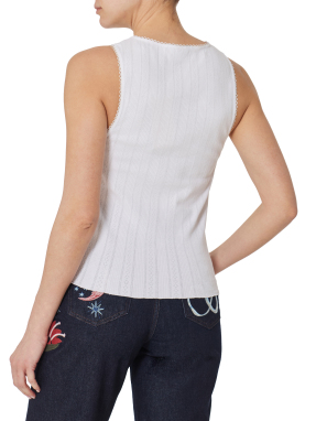 ΓΥΝΑΙΚΕΙΟ ΑΜΑΝΙΚΟ ΤΟΠ | Λευκό M