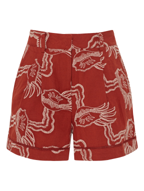 ΓΥΝΑΙΚΕΙΟ SHORTS | Κόκκινο M