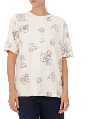 ΓΥΝΑΙΚΕΙΟ T-SHIRT | Εκρού S