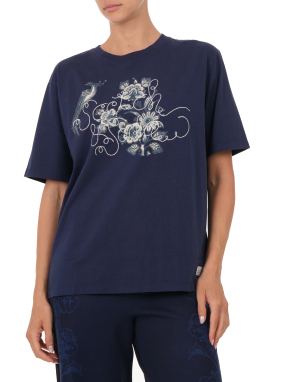 ΓΥΝΑΙΚΕΙΟ T-SHIRT | Μπλε Σκούρο S