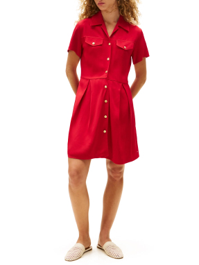 ΜΙΝΙ ΦΟΡΕΜΑ ΜΕ ΚΟΥΜΠΙΑ | Κόκκινο EU 36