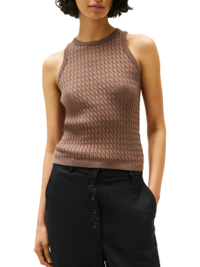 ΓΥΝΑΙΚΕΙΟ ΑΜΑΝΙΚΟ ΠΛΕΚΤΟ | Μπεζ Σκούρο M