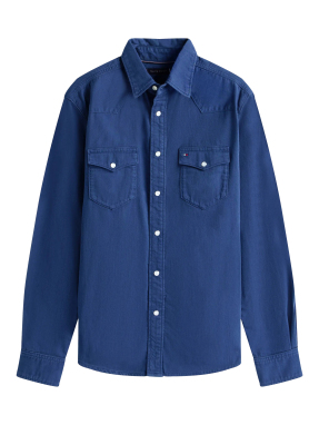 ΑΝΔΡΙΚΟ DENIM ΠΟΥΚΑΜΙΣΟ | Μπλε Σκούρο XL