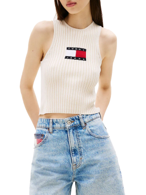 ΓΥΝΑΙΚΕΙΟ ΡΙΜΠ ΑΜΑΝΙΚΟ ΤΟΠ | Εκρού XS