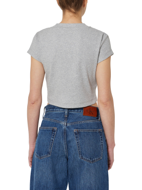 ΓΥΝΑΙΚΕΙΟ CROPPED T-SHIRT | Γκρι S