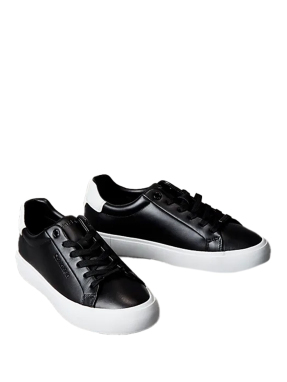 ΓΥΝΑΙΚΕΙΑ ΔΕΡΜΑΤΙΝΑ SNEAKERS | Μαύρο 37