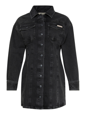 ΜΙΝΙ DENIM ΦΟΡΕΜΑ ESSENTIAL | Μαύρο S