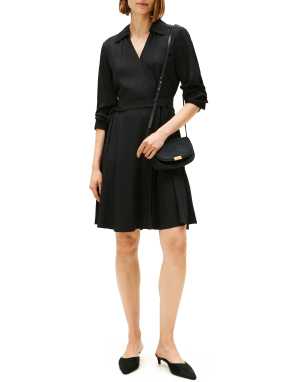 ΜΙΝΙ ΜΑΚΡΥΜΑΝΙΚΟ ΦΟΡΕΜΑ | Μαύρο EU 36