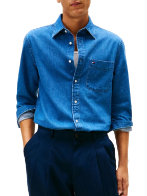 ΑΝΔΡΙΚΟ DENIM ΠΟΥΚΑΜΙΣΟ | Μπλε M