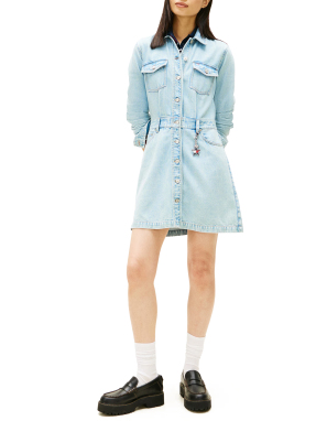 MINI DENIM ΦΟΡΕΜΑ | Γαλάζιο S